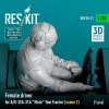 RESKIT RSF35-0021 Female driver for A/S-32A-31A Mule Tow Tractor (scene 2) (1 pcs) (3D Printed) (1/35)
